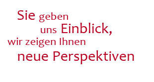 Beratung: Sie geben uns Einblick, wir zeigen Ihnen neue Perspektiven